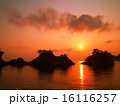 西伊豆堂ヶ島の夕焼け 16116257