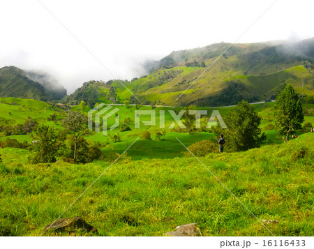 雲の中のアンデスと子ども 16116433