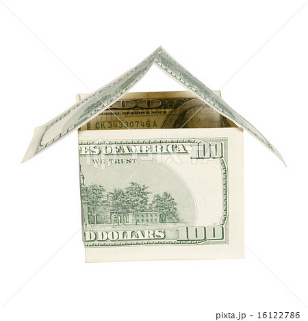 Dollars house isolated on white. Dollars house isolated on white. 16122786