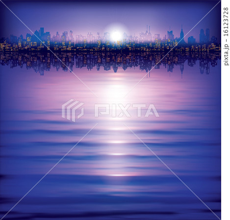 abstract background with silhouette of city abstract background with silhouette of city 16123728