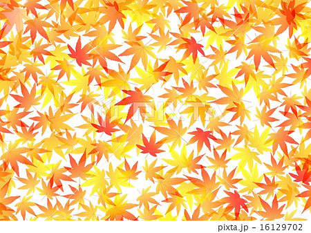 グラデーションもみじ背景のイラスト素材