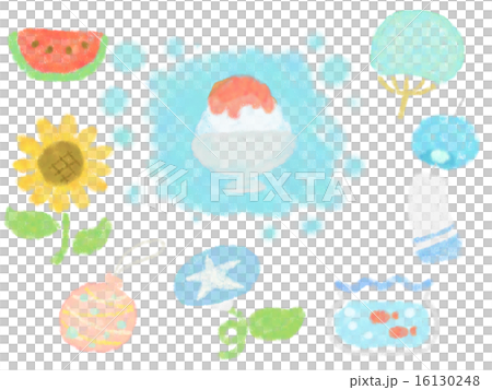 水彩風格夏天例證 16130248