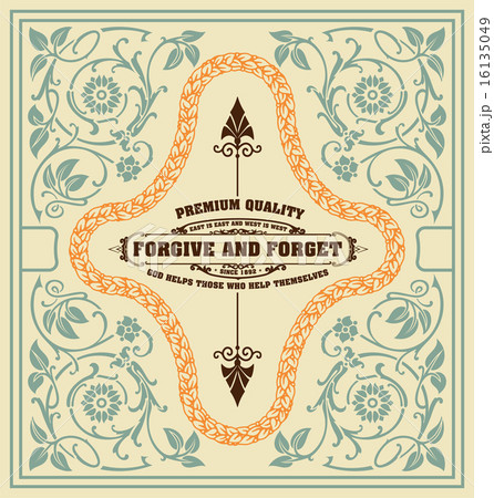 Retro card with design elements.  16135049