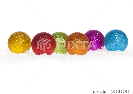 Colorful christmas baubles 16135242