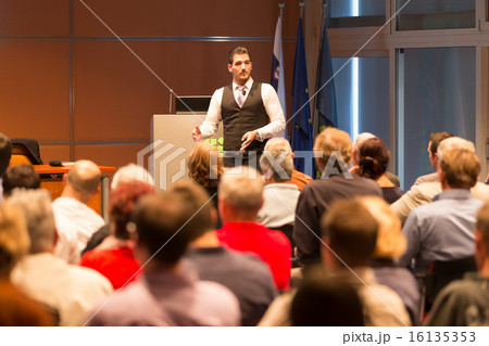 Speaker at Business Conference and Presentation. Speaker at Business Conference and Presentation. 16135353