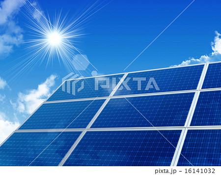 ソーラーパネルのイラスト素材