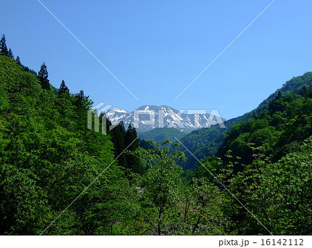 白山連峰の写真素材