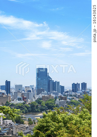 新緑と仙台全景 16143625