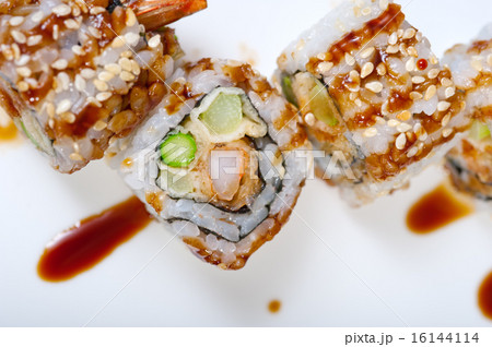 fresh sushi choice  assortment selection 16144114