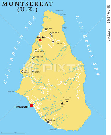 Montserrat Political Map 16146049