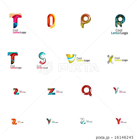 Set of universal company logo ideas, business icon collection 16146245