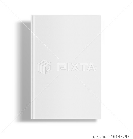 Blank book cover template. 16147298