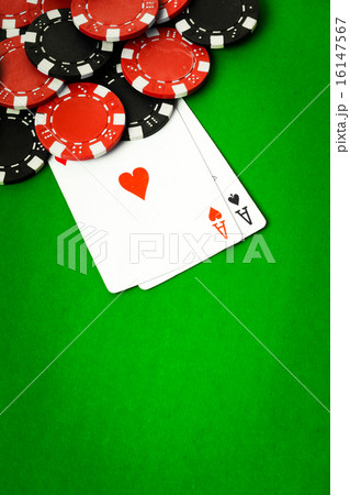 Poker cloth, a deck of cards Poker cloth, a deck of cards 16147567