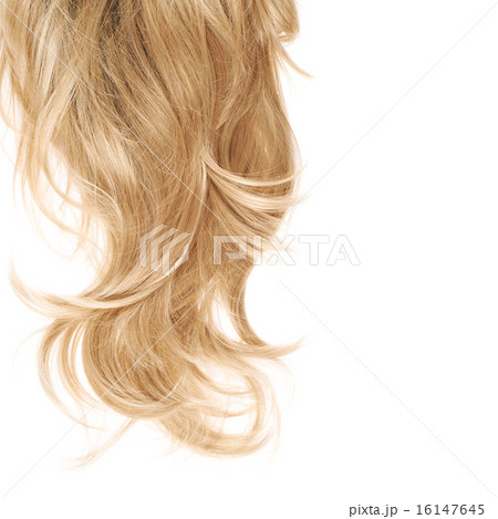 Hair fragment over the white 16147645