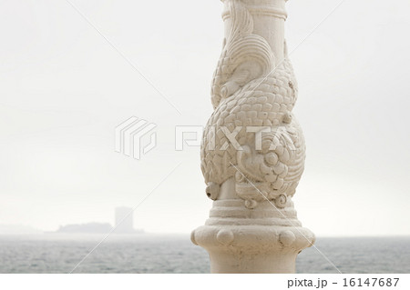 Samil lamppost and Toralla island. 16147687