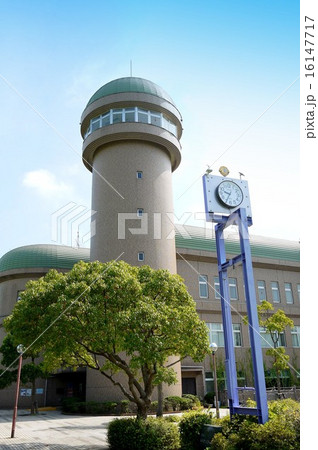 手賀沼親水広場の水の館 8月 の写真素材