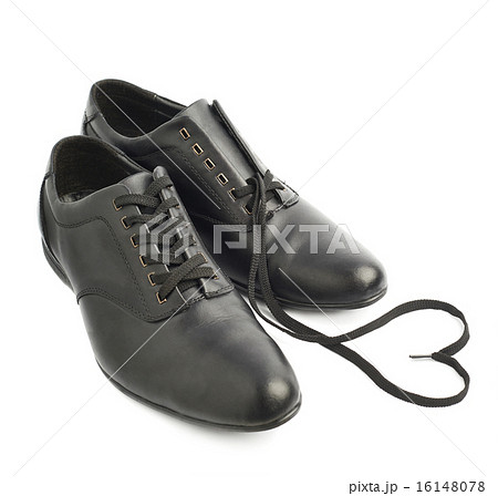 Classic black leather shoes isolated Classic black leather shoes isolated 16148078
