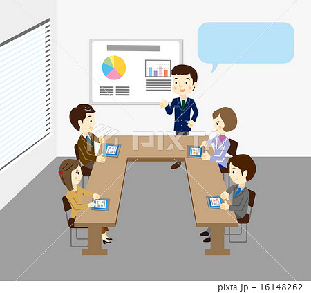 ミーティングをしているビジネスチーム 16148262