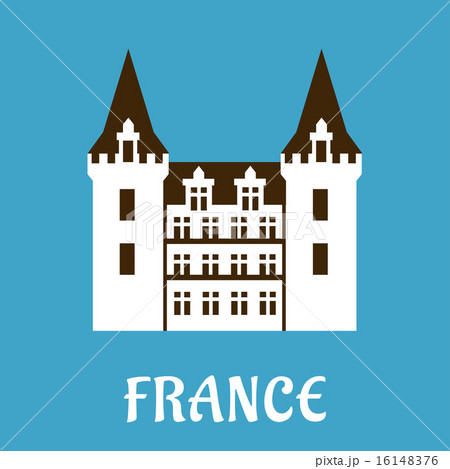 Renaissance castle with turrets, France 16148376