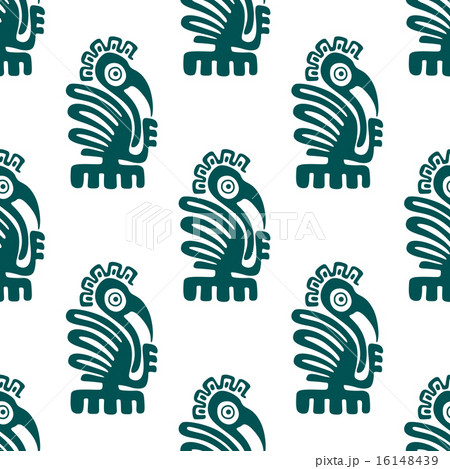 Ancient american indian birds seamless pattern Ancient american indian birds seamless pattern 16148439