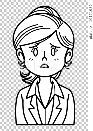 外国人／女性／表情 16151686