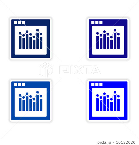 icon sticker realistic design on paper charts 16152020