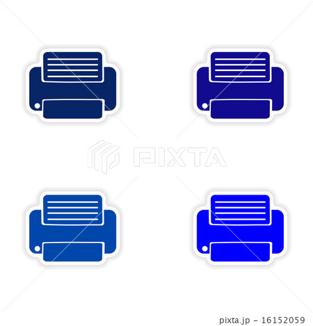 assembly realistic sticker design on paper printers assembly realistic sticker design on paper printers 16152059