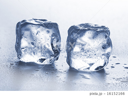 Ice cubes on white background. 16152166