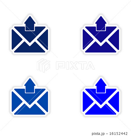 assembly realistic sticker design on paper email assembly realistic sticker design on paper email 16152442