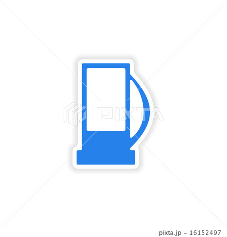 icon sticker realistic design on paper refill 16152497