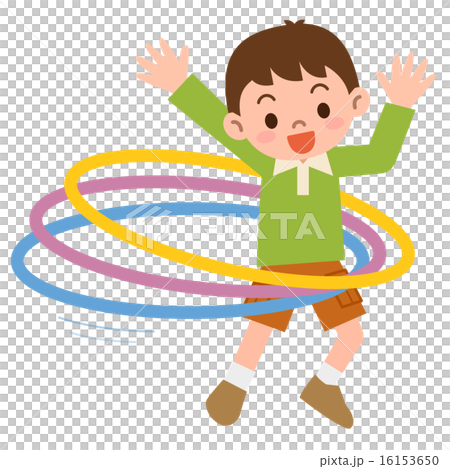 男孩玩呼啦圈 16153650