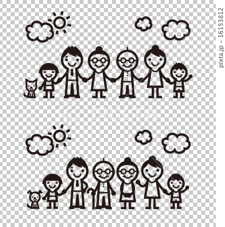 A Simple Family Illustration Stock Illustration