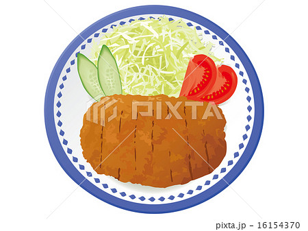 トンカツのイラスト素材
