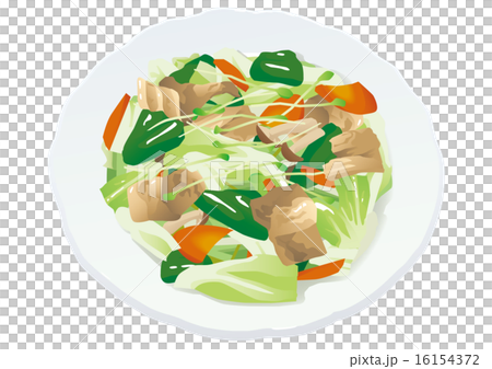 野菜炒めのイラスト素材