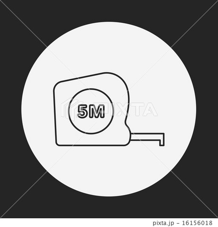 Measuring tape line icon Measuring tape line icon 16156018