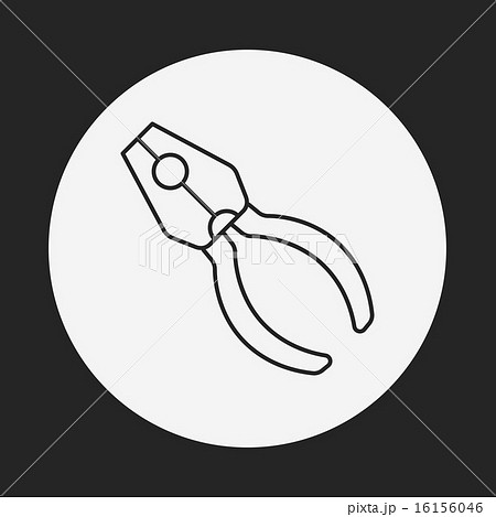 Pliers line icon 16156046