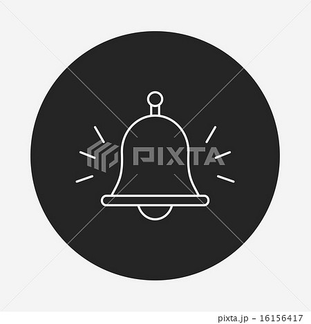 school bell line icon 16156417