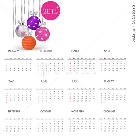 2015 calendar. Vector illustration. 2015 calendar. Vector illustration. 16156535