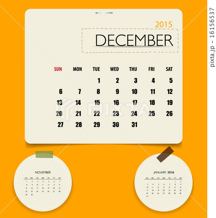 15 Calendar Monthly Calendar Template For のイラスト素材