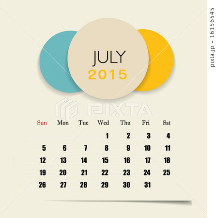 15 Calendar Monthly Calendar Template For のイラスト素材
