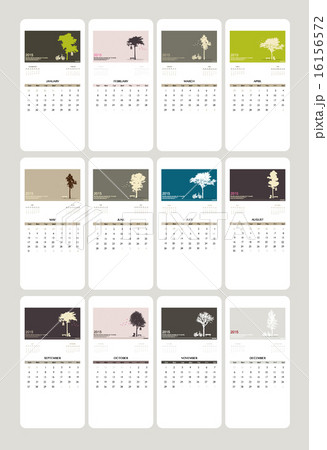 2015 calendar. Vector illustration. 2015 calendar. Vector illustration. 16156572