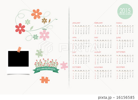 2015 calendar. Vector illustration. 2015 calendar. Vector illustration. 16156585