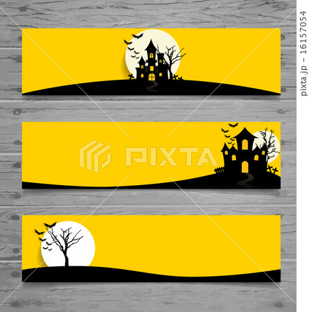 Happy Halloween design background, Cute note paper with Hallowee 16157054