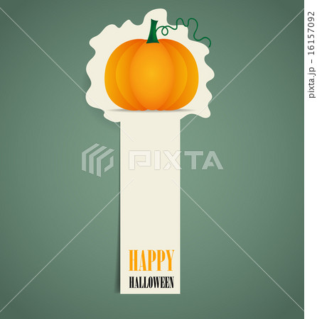 Happy Halloween design background with Halloween pumpkin. Vector 16157092