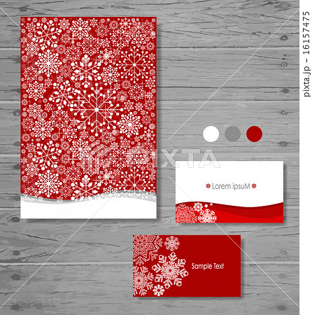 Holiday Gift cards with snowflake. Vector illustration. 16157475
