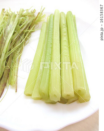 ふきの下ごしらえ 茹でて皮をむいたふき ふきの下ごしらえ 茹でて皮をむいたふき 16158367