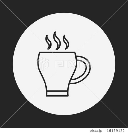 hot coffee line icon 16159122
