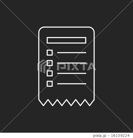 shopping list line icon 16159224