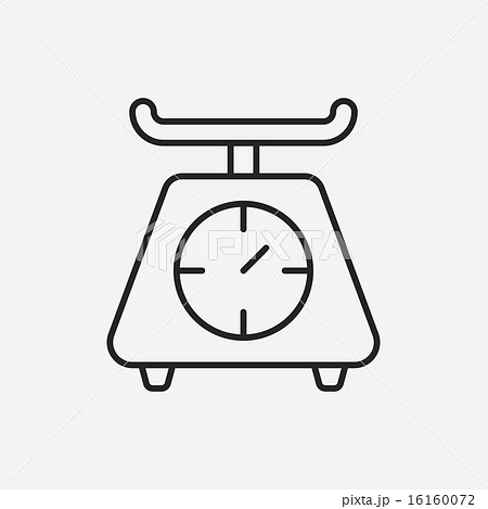 Weighing machine line icon 16160072
