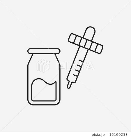 Experimental drugs line icon 16160253